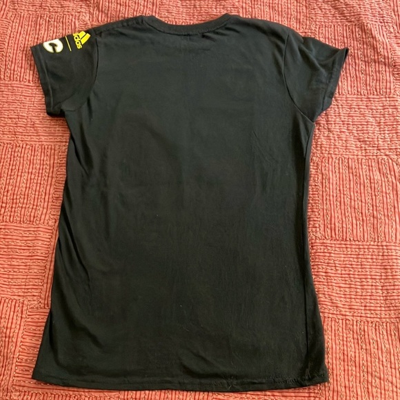 Calgary Flames Women’s Adidas Black Cotton T-Shirt - Picture 10 of 10